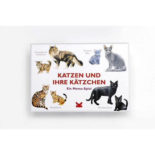 Laurence King Verlag - Katzen und ihre Kätzchen, Memospiel