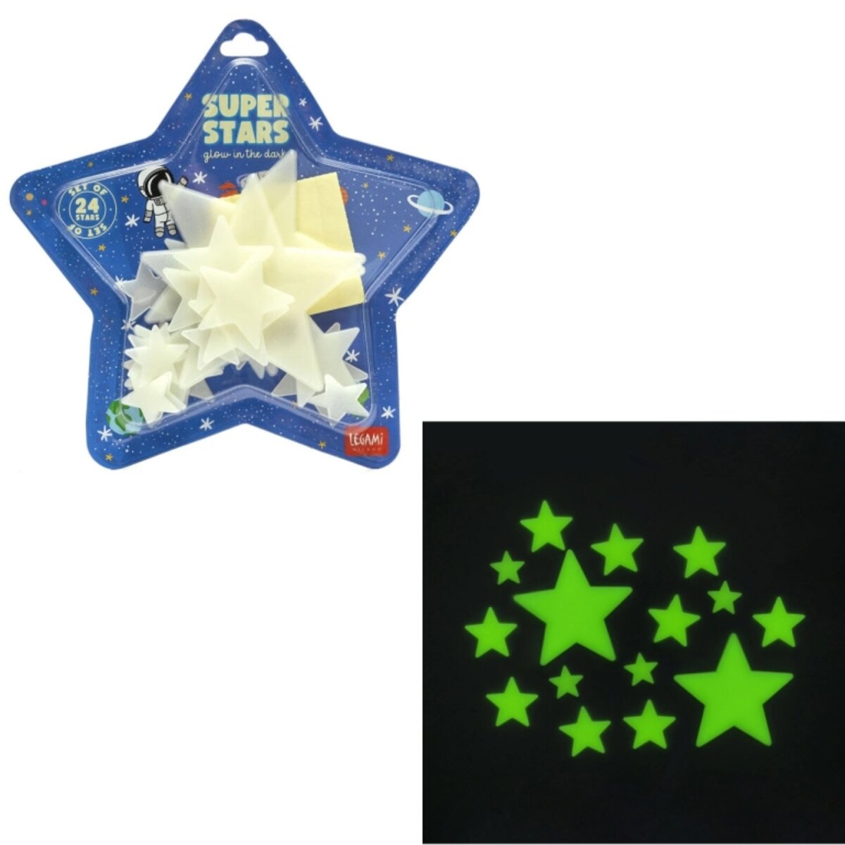 Legami Klebe-Leuchtsterne Super Stars Weltall