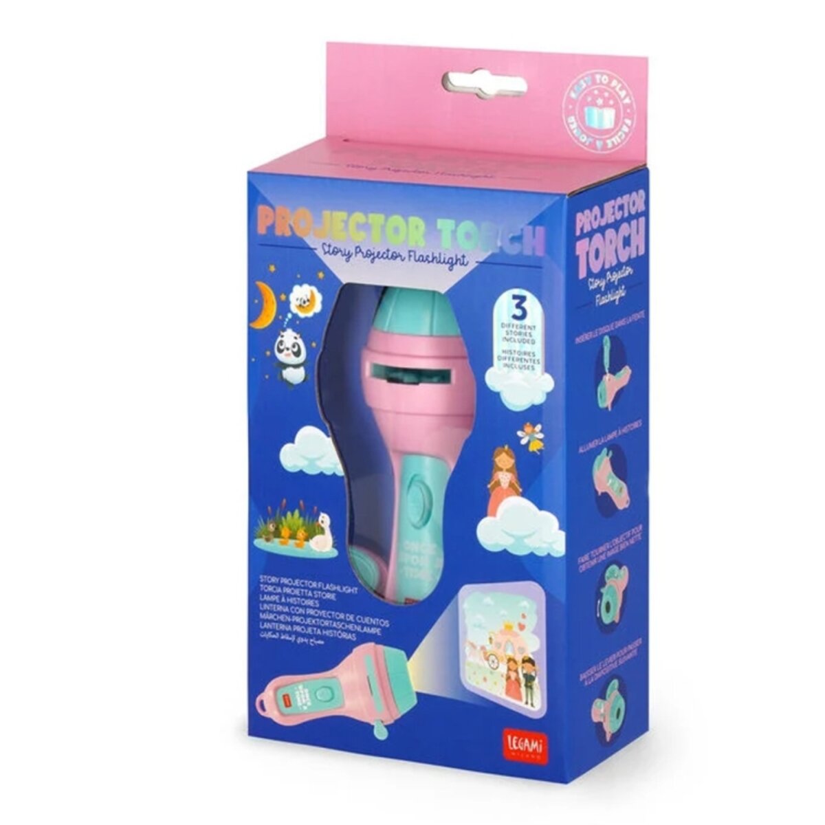 Legami Märchen-Projektortaschenlampe pink