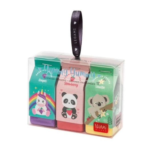 Legami Set aus 3 Radiergummis mit Duft - Yummy Yummy