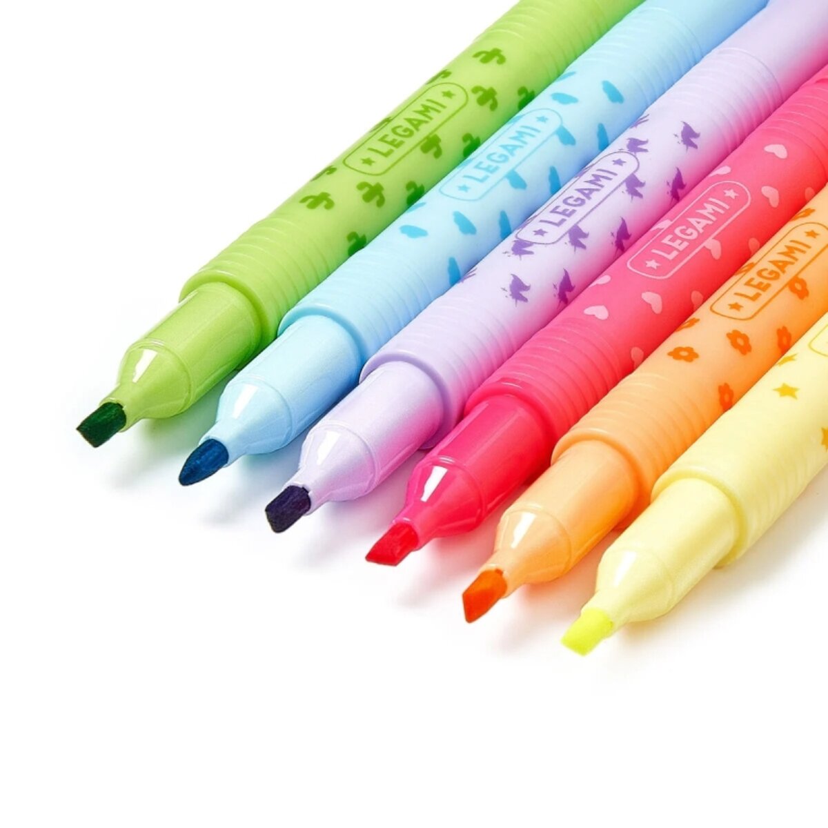 Legami 6er Set löschbare Textmarker für feine und breite Linien Magic Highlighters