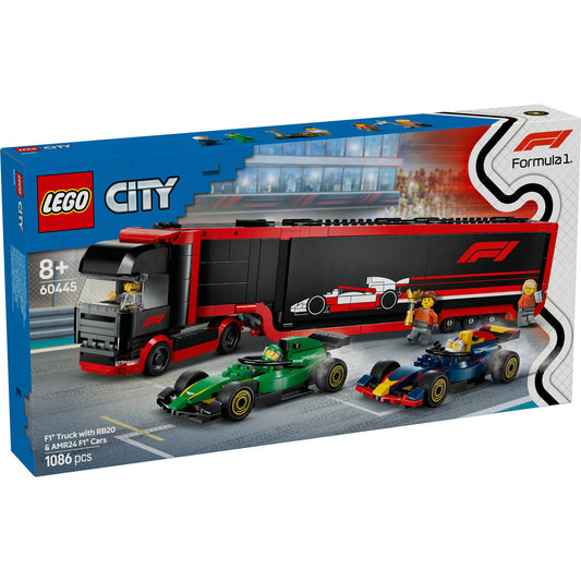 LEGO® City 60445 F1® Transporter mit RB20 & AMR24 F1® Rennautos