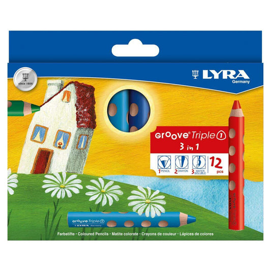 Lyra Buuntstifte Groove Triple 3in1, 12 Stück