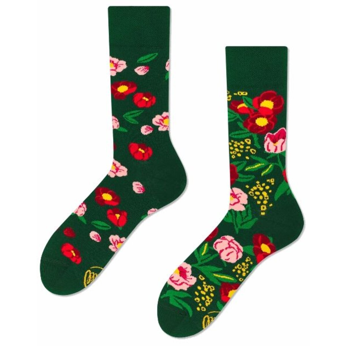 Many Mornings Socken Flower Power Green 43-46