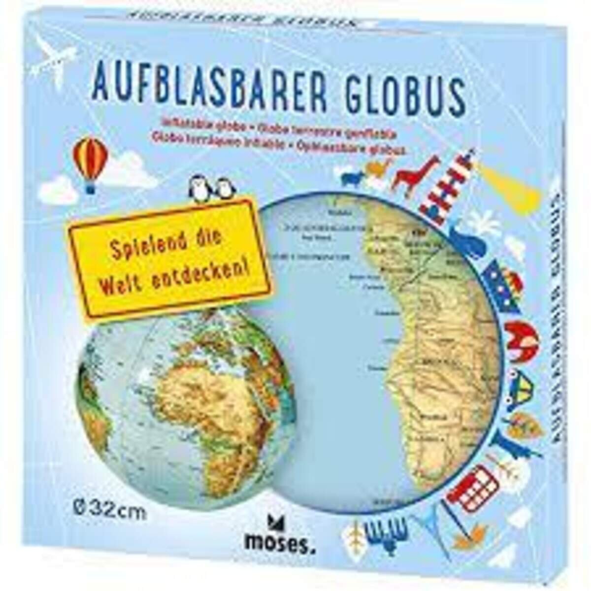 moses. Aufblasbarer Globus