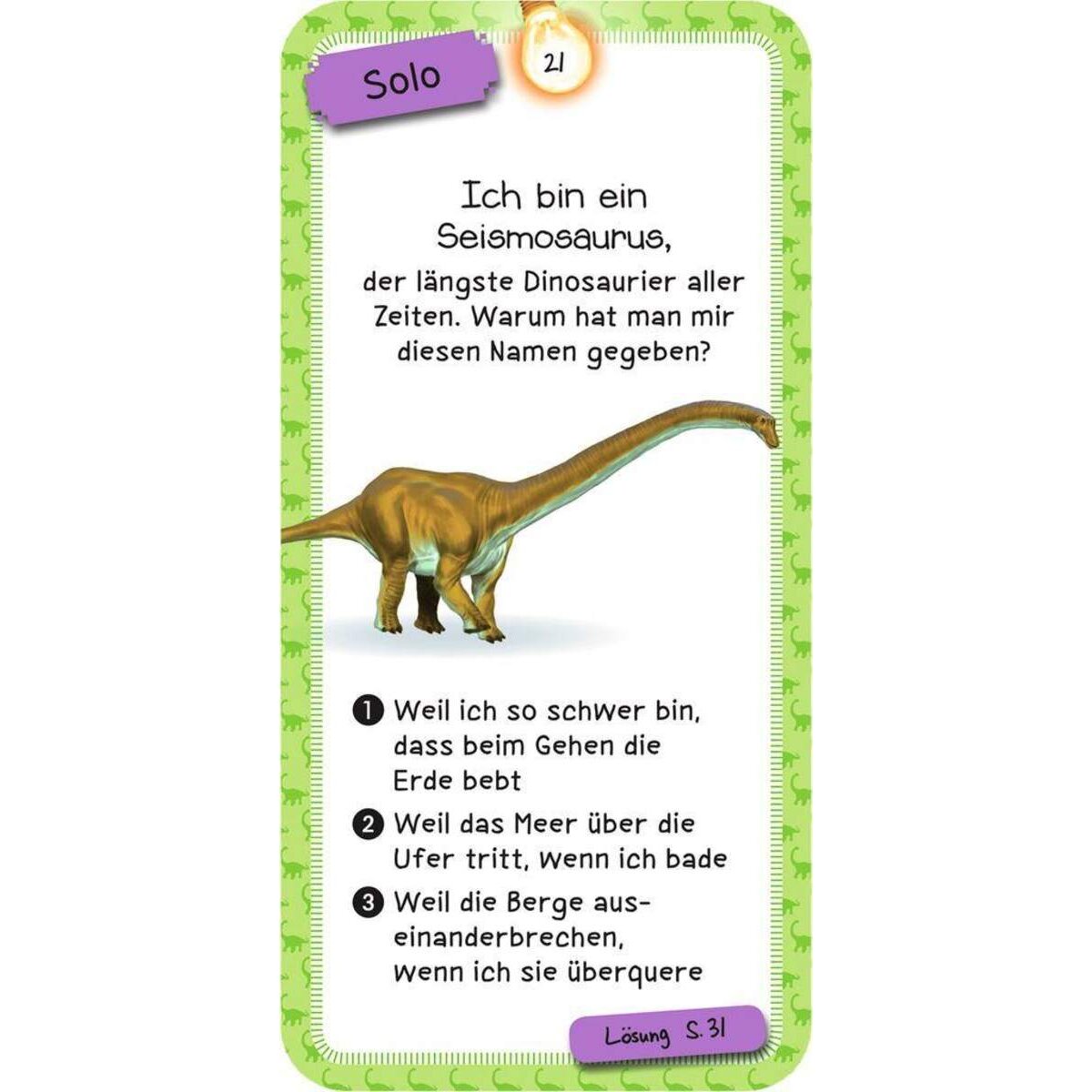 moses. Das Dinosaurier-Quiz
