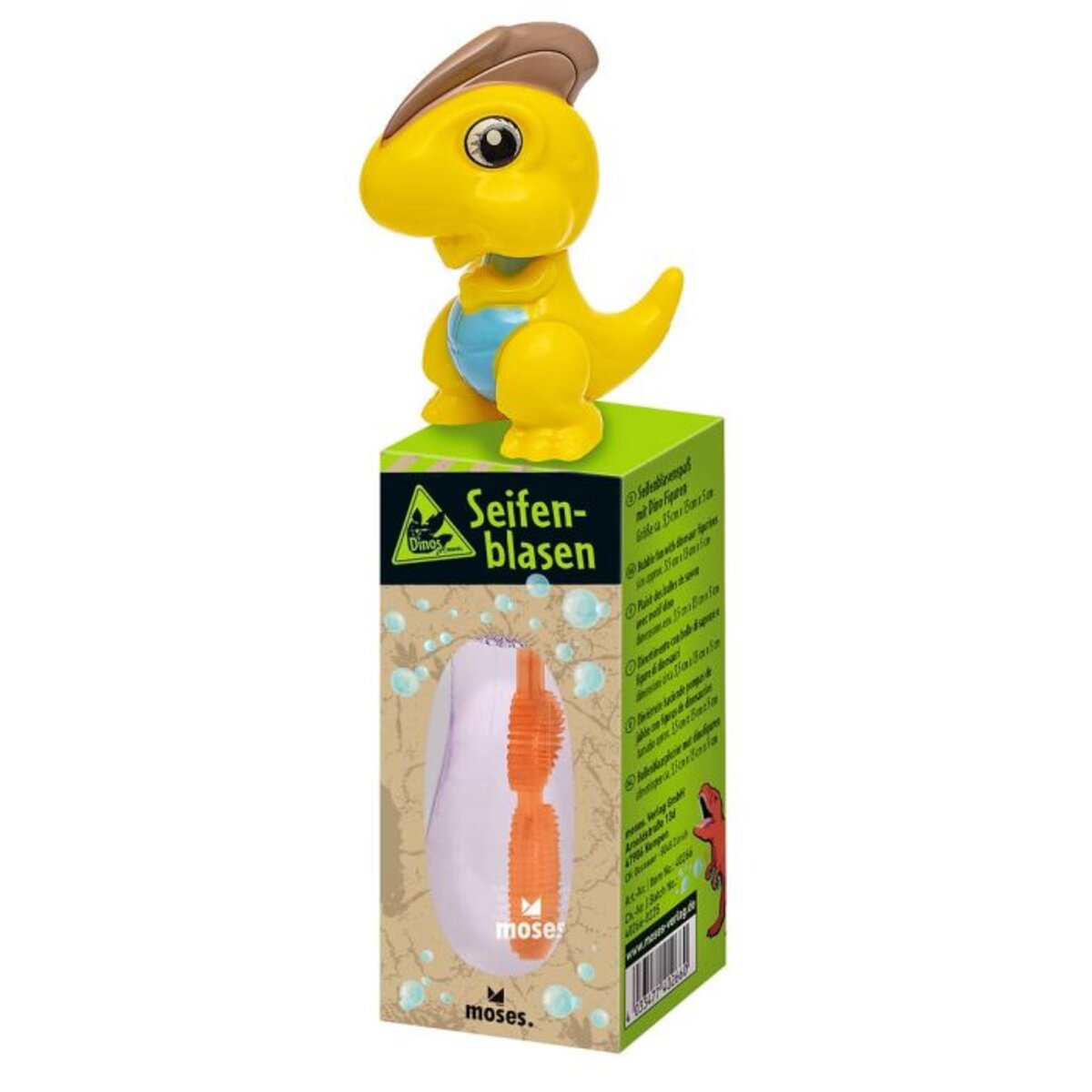 moses. Dino Seifenblasen, 1 Stück, 3-fach sortiert
