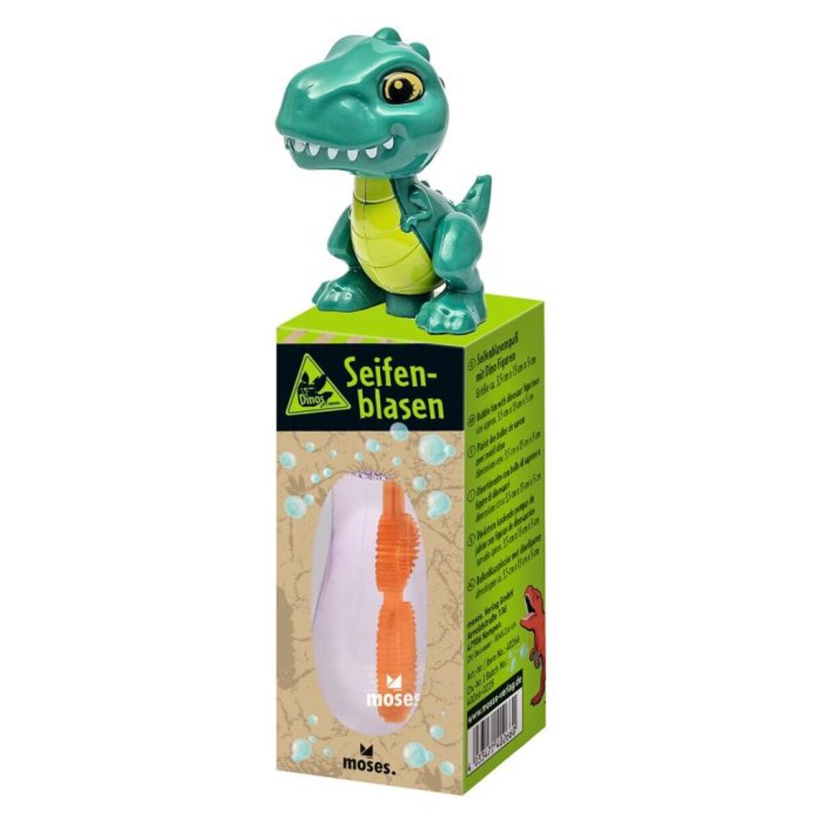 moses. Dino Seifenblasen, 1 Stück, 3-fach sortiert