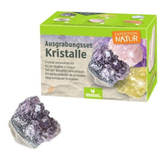 moses. Expedition Natur Ausgrabungsset Kristall, 1 Stück,  6-fach sortiert