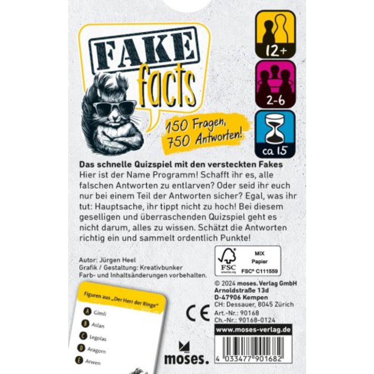 moses. Fake Facts - Quizspiel