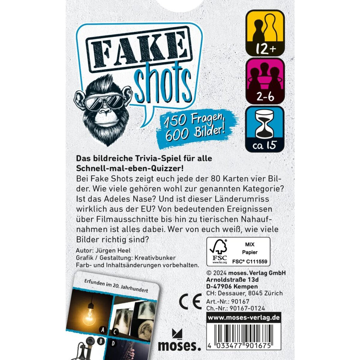 moses. Fake Shots - Quizspiel