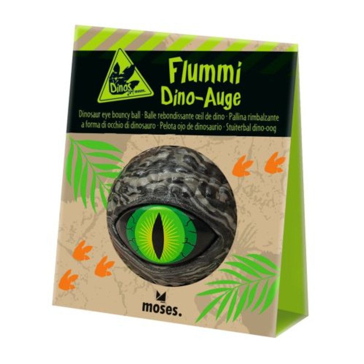 moses. Flummi Dino-Auge, 1 Stück, 2-fach sortiert