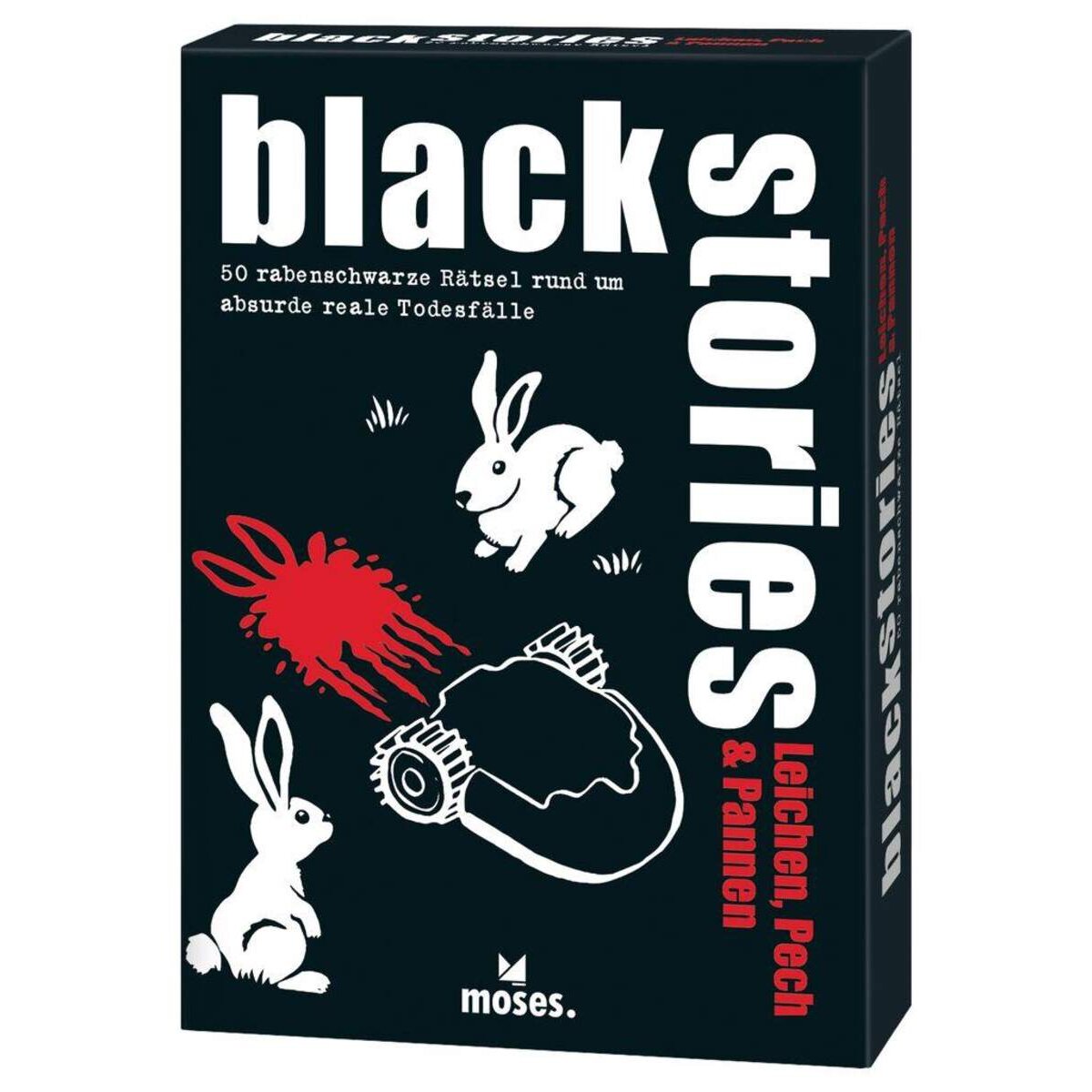 moses. Kartenspiel black stories Leichen, Pech & Pannen