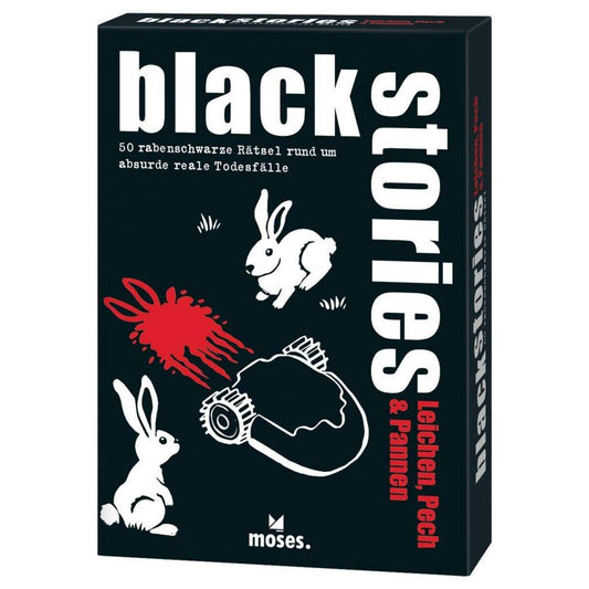 moses. Kartenspiel black stories Leichen, Pech & Pannen