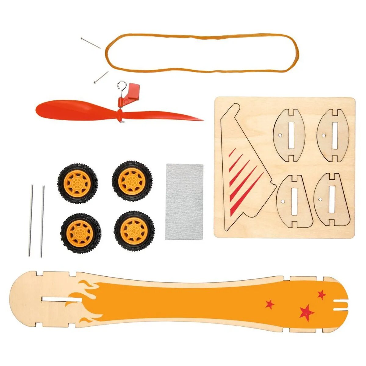 moses. PhänoMINT Bausatz Rennwagen mit Gummimotor