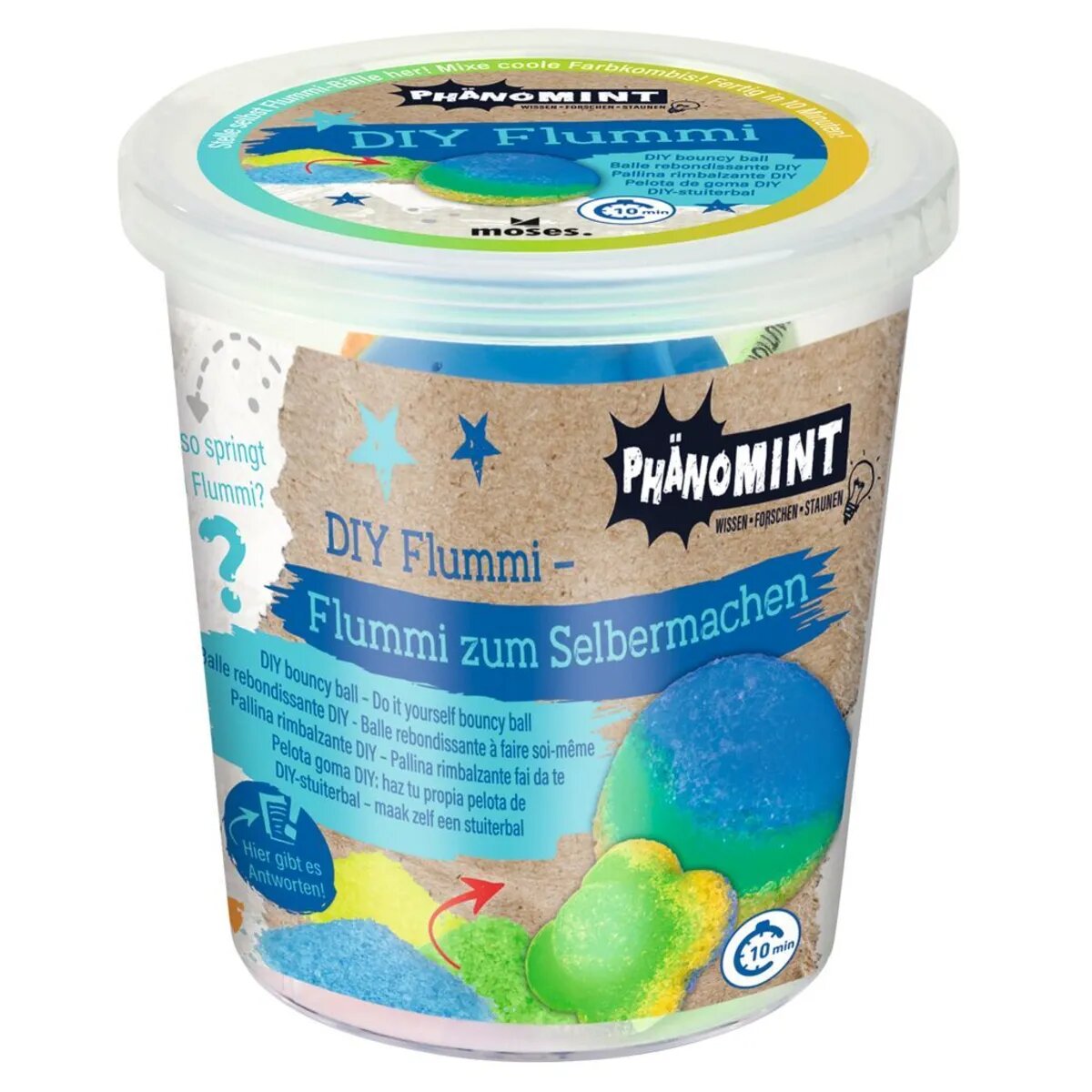 moses. PhänoMINT Flummi selber machen, 1 Stück, 2-fach sortiert