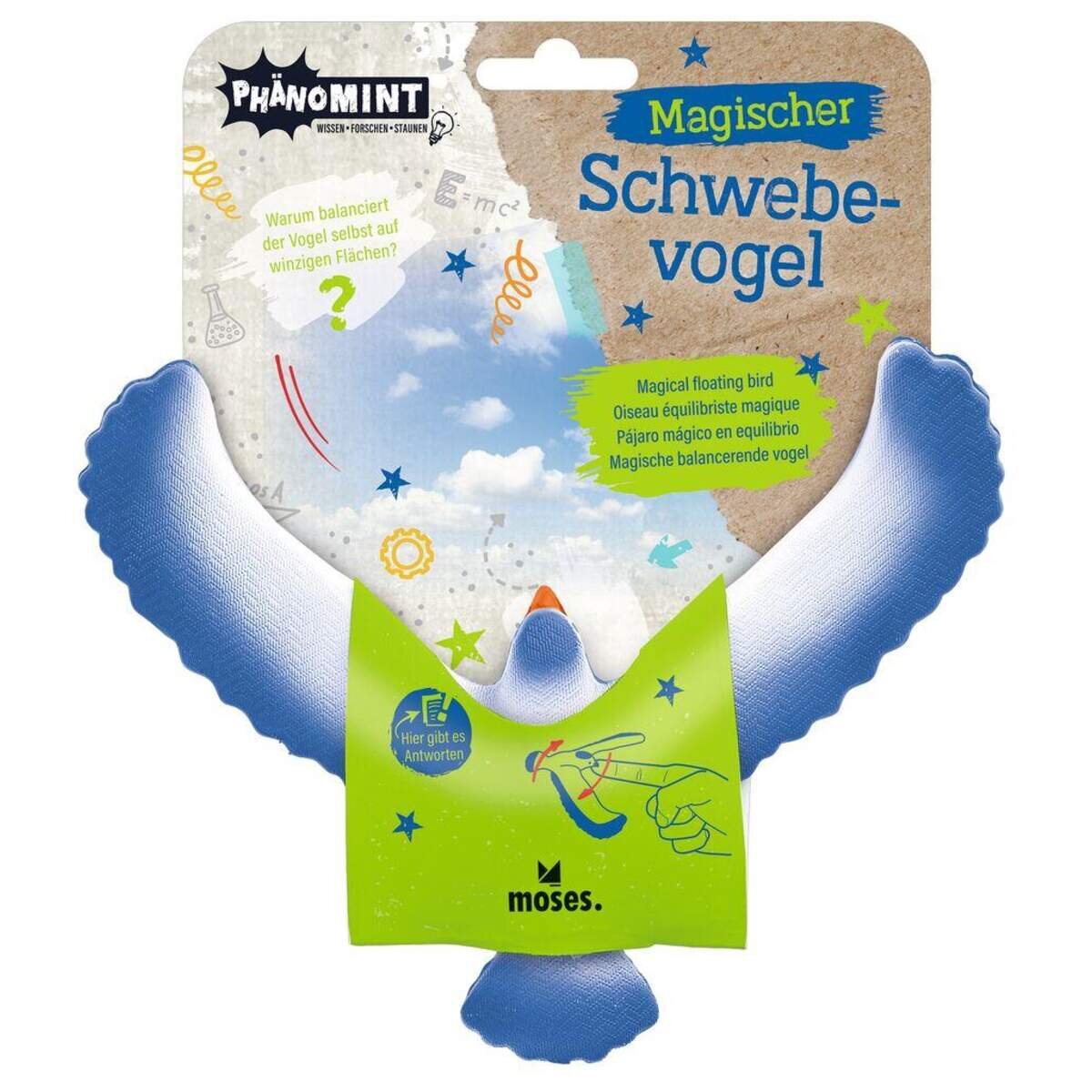 moses. PhänoMINT Magischer Schwebevogel, 1 Stück, 2-fach sortiert