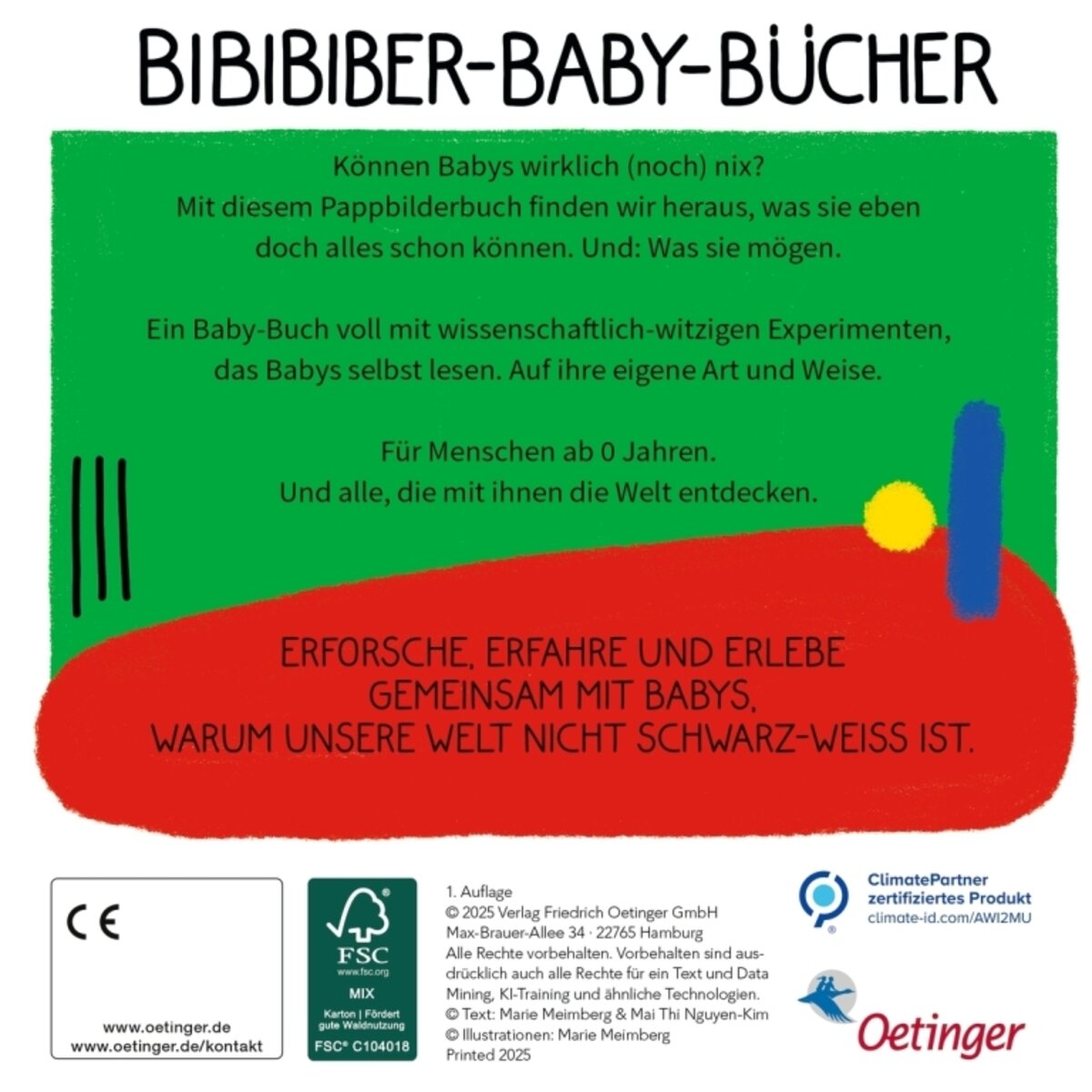 Oetinger BiBiBiber hat da mal ´ne Frage - Warum können Babys nix? Farbe & Kontrast