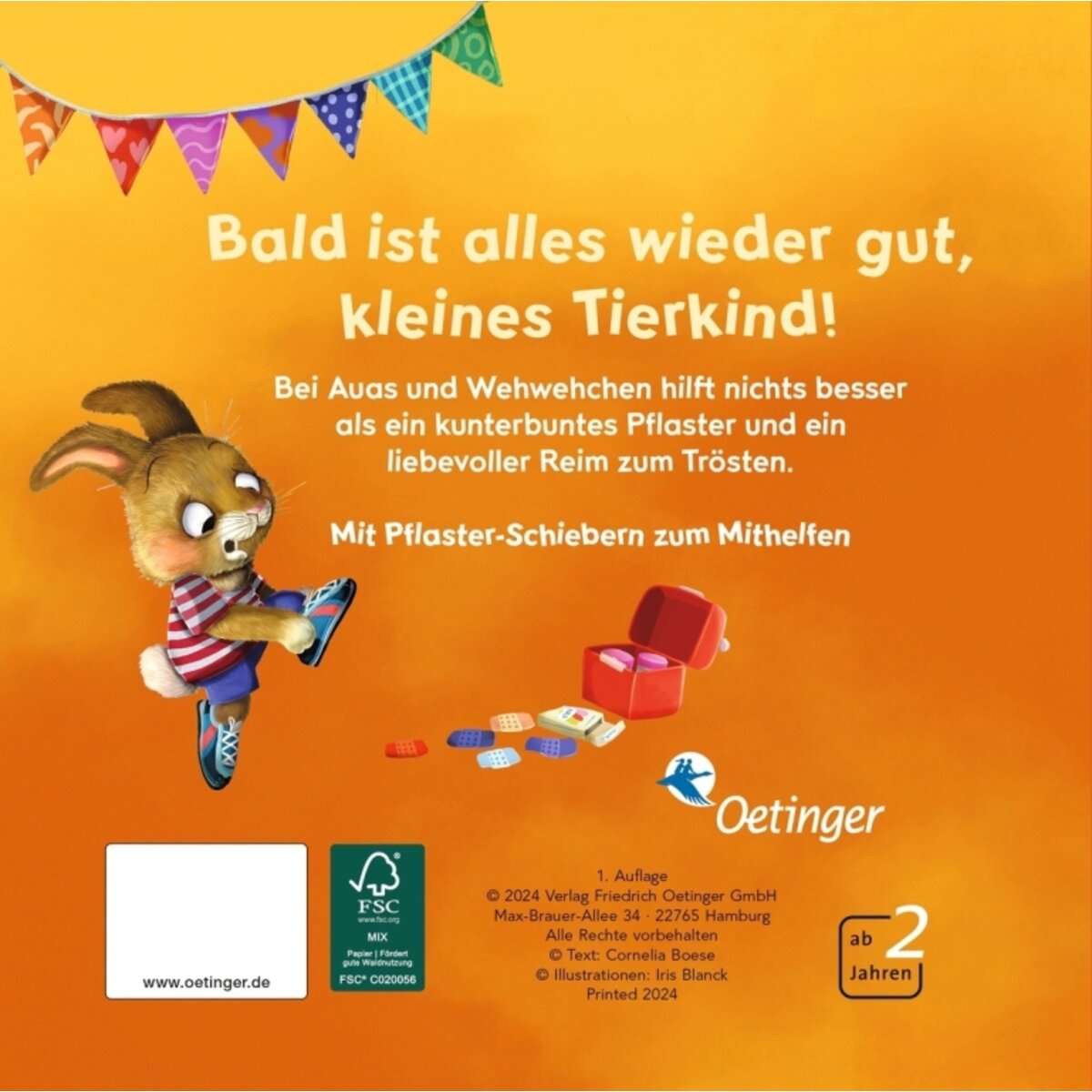 Oetinger Kleb ein buntes Pflaster drauf!