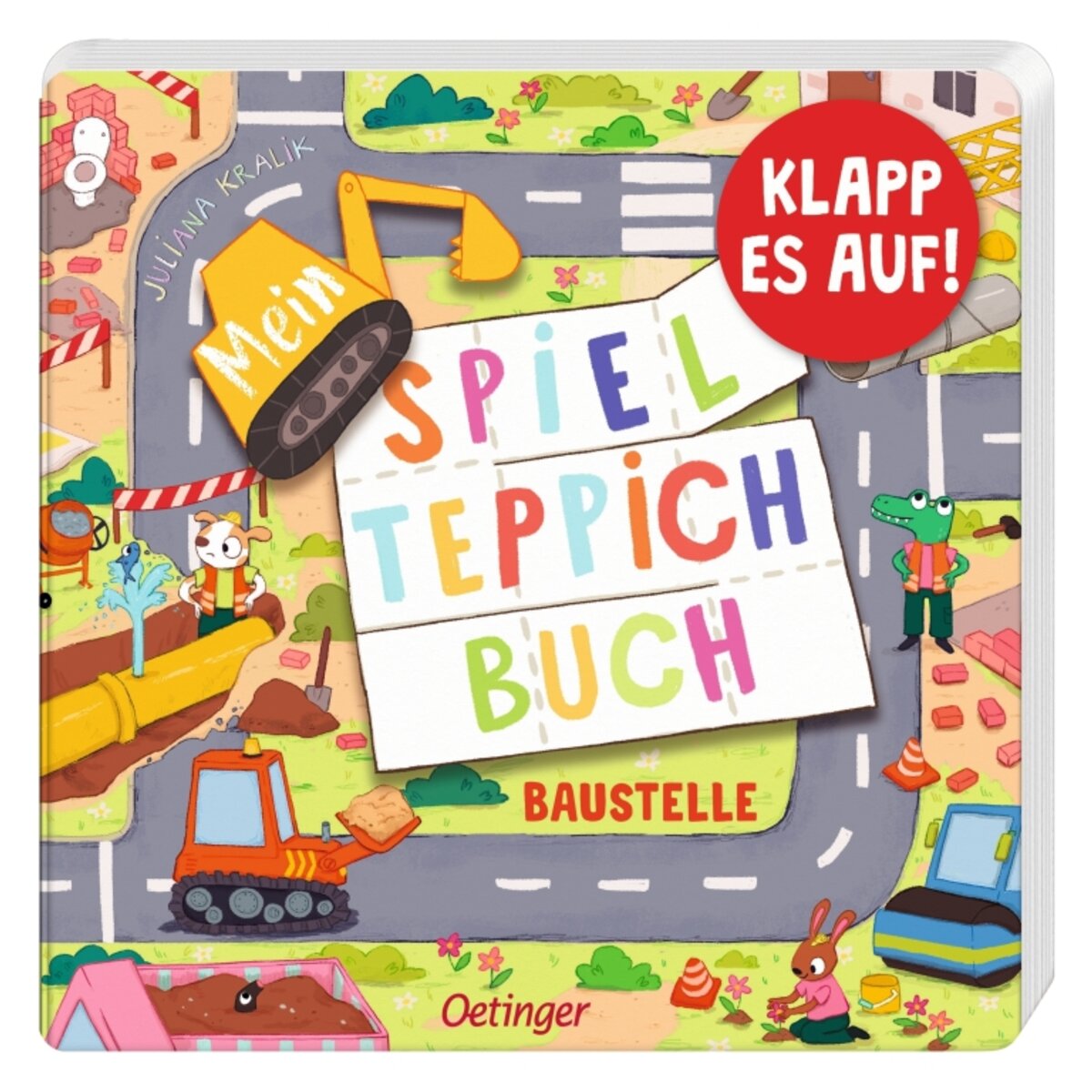 Oetinger Spielteppich-Buch - Baustelle