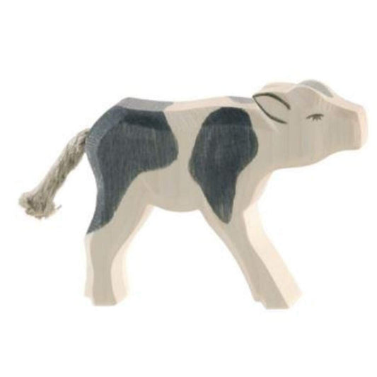 Ostheimer Kalb trinkend, schwarz