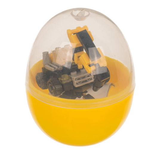 Out of the Blue Bau-Blöcke Baufahrzeuge, 9 cm, 1 Stück, sortiert