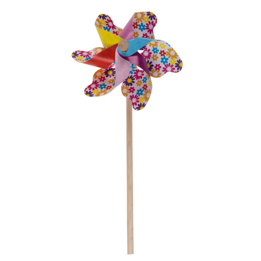 Out of the Blue Bunte Windmühle mit Blumen, 1 Stück, 2-fach sortiert