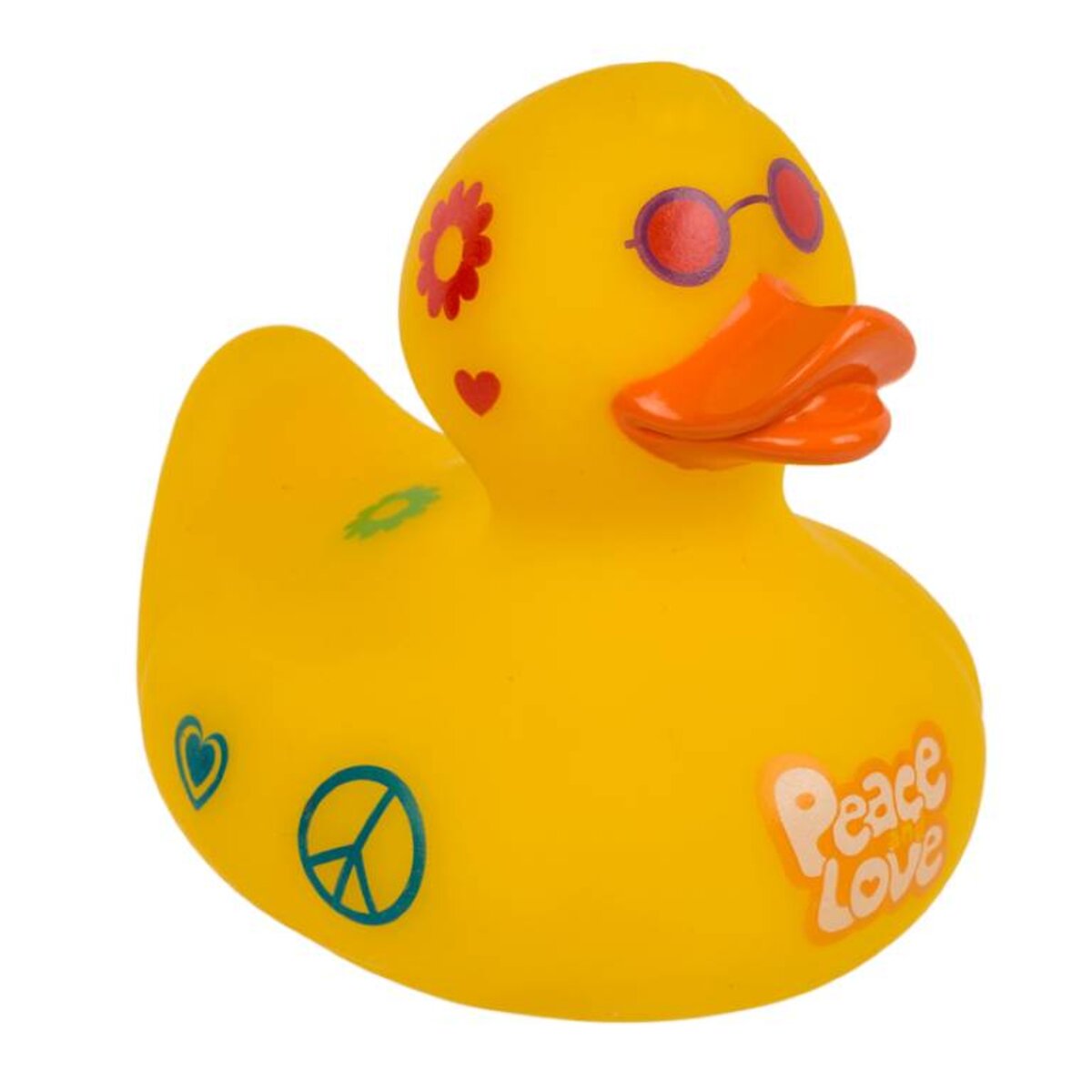 Out of the blue Hippie Ente 10 cm Gelb Quietsche-Entchen