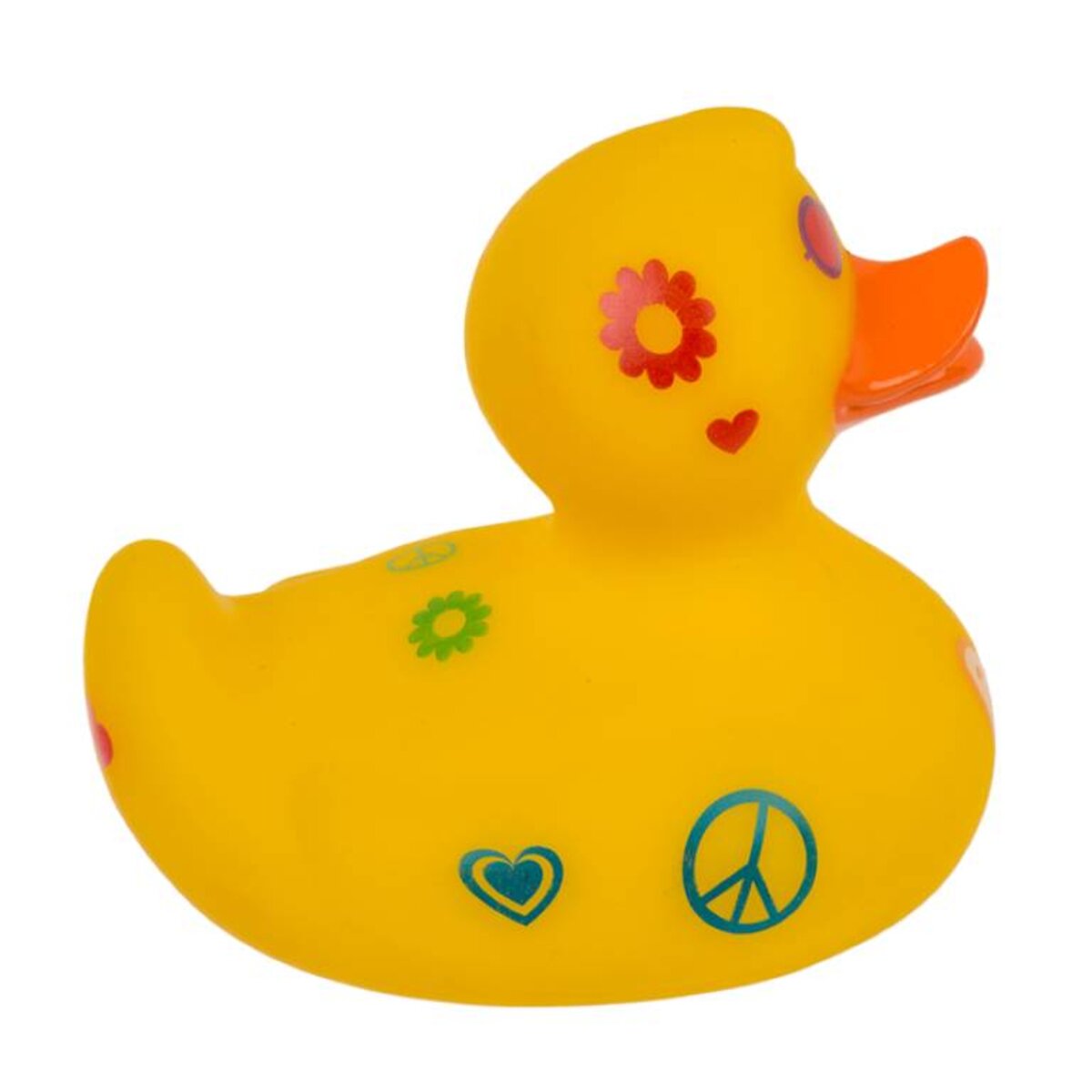 Out of the blue Hippie Ente 10 cm Gelb Quietsche-Entchen