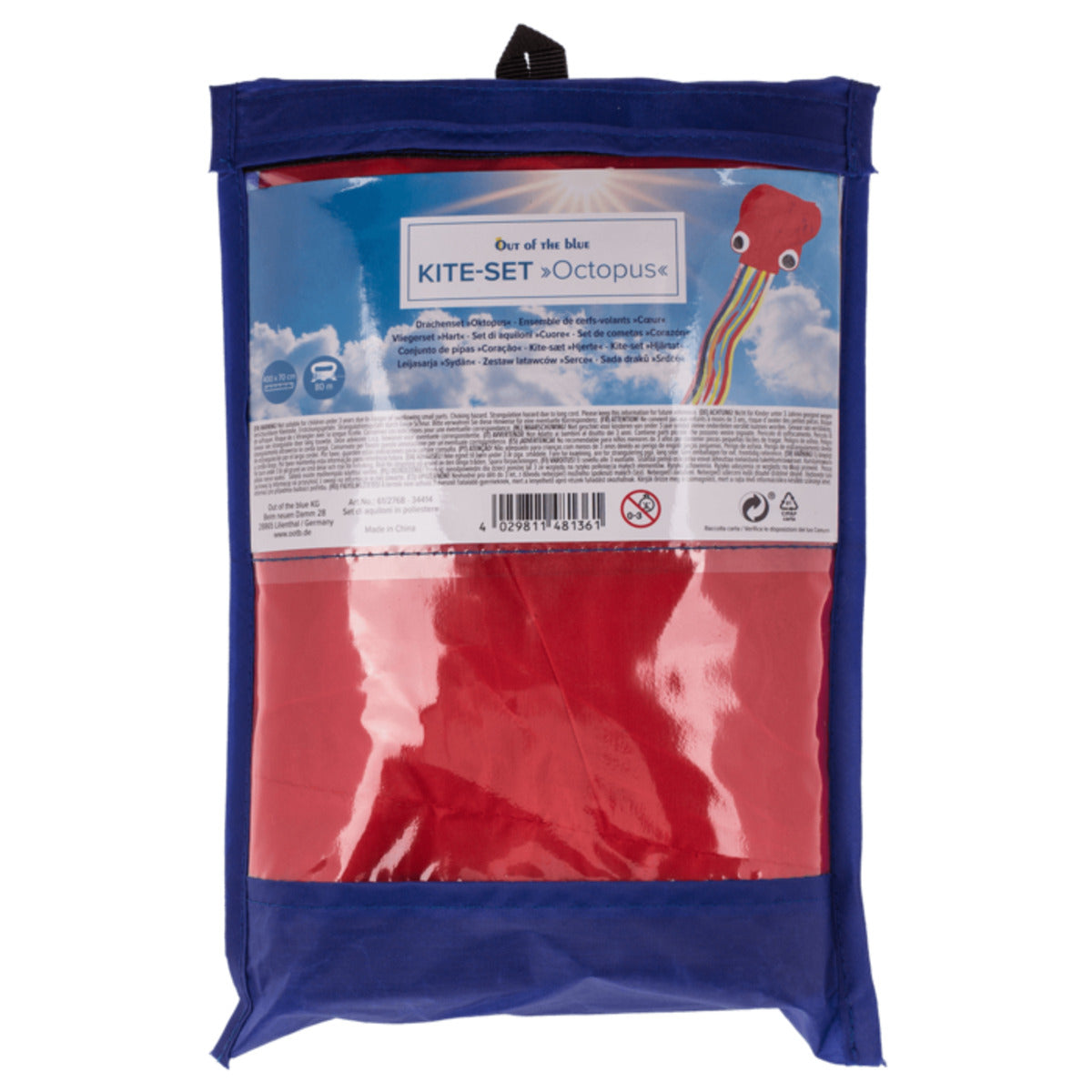 Out of the Blue Kite-Set Octopus