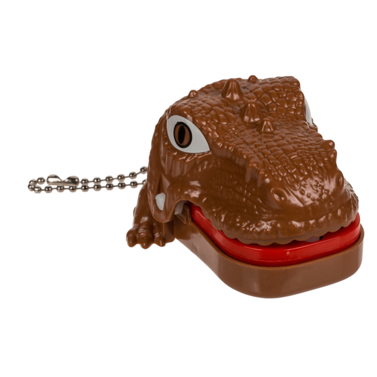 Out of the Blue Metall-Schlüsselanhänger Beißender Dinosaurie, 1 Stück, 2-fach sortiert