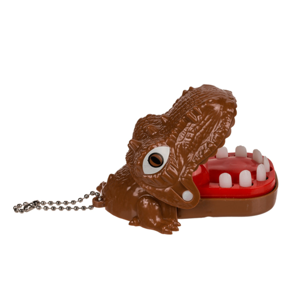 Out of the Blue Metall-Schlüsselanhänger Beißender Dinosaurie, 1 Stück, 2-fach sortiert