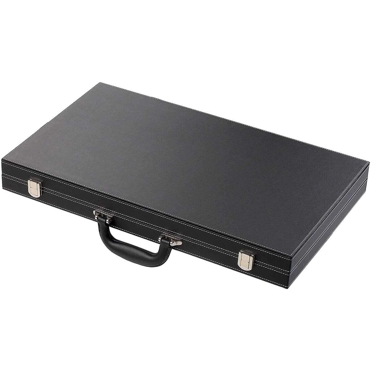 Philos Backgammon grün-weiß-rot, Turnier, Kunstleder