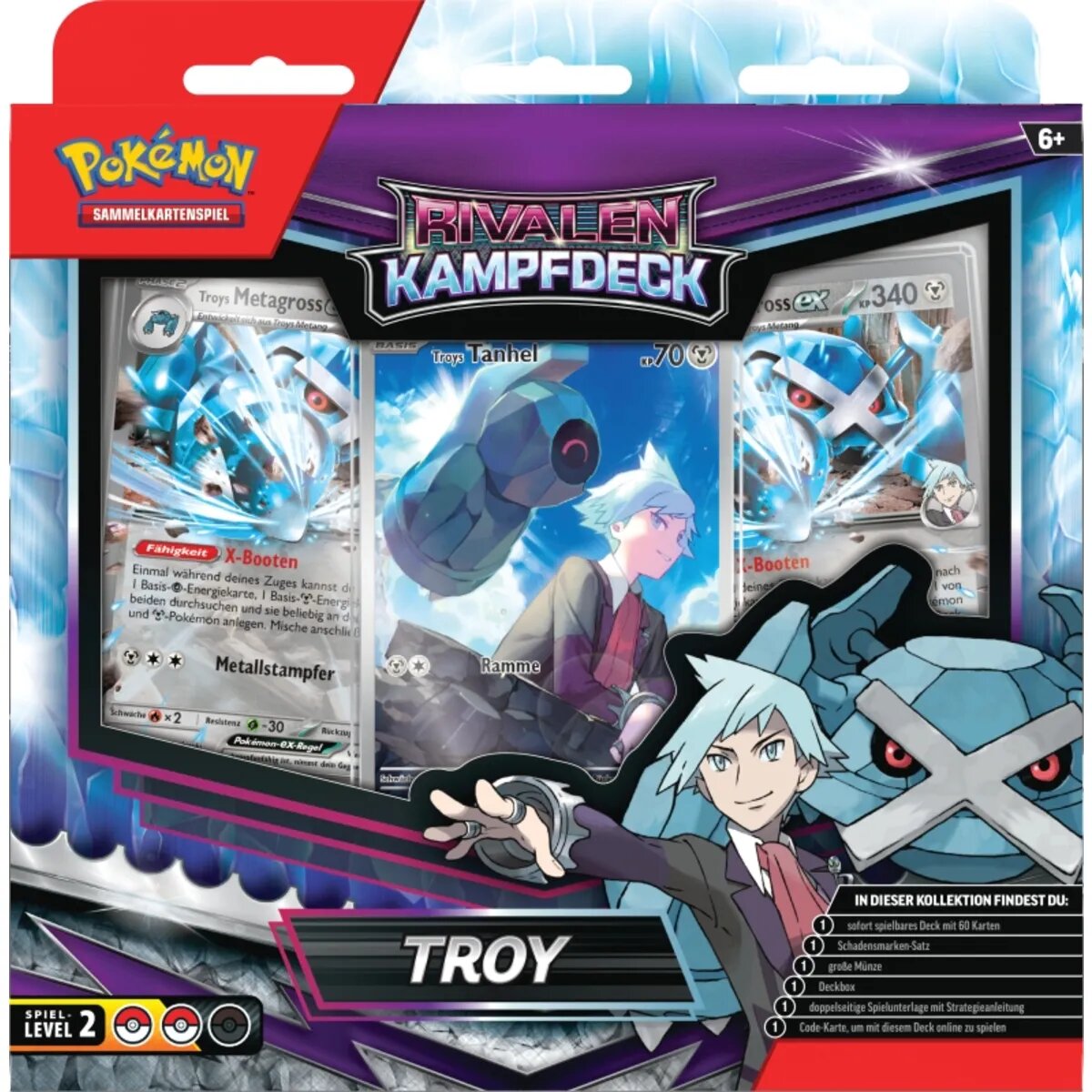 Pokemon Rivalen-Kampfdeck Mary / Troy, 1 Stück, 2-fach sortiert