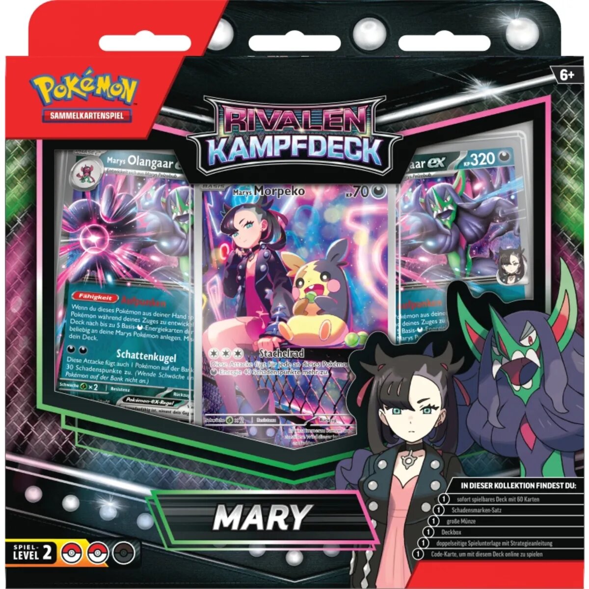 Pokemon Rivalen-Kampfdeck Mary / Troy, 1 Stück, 2-fach sortiert
