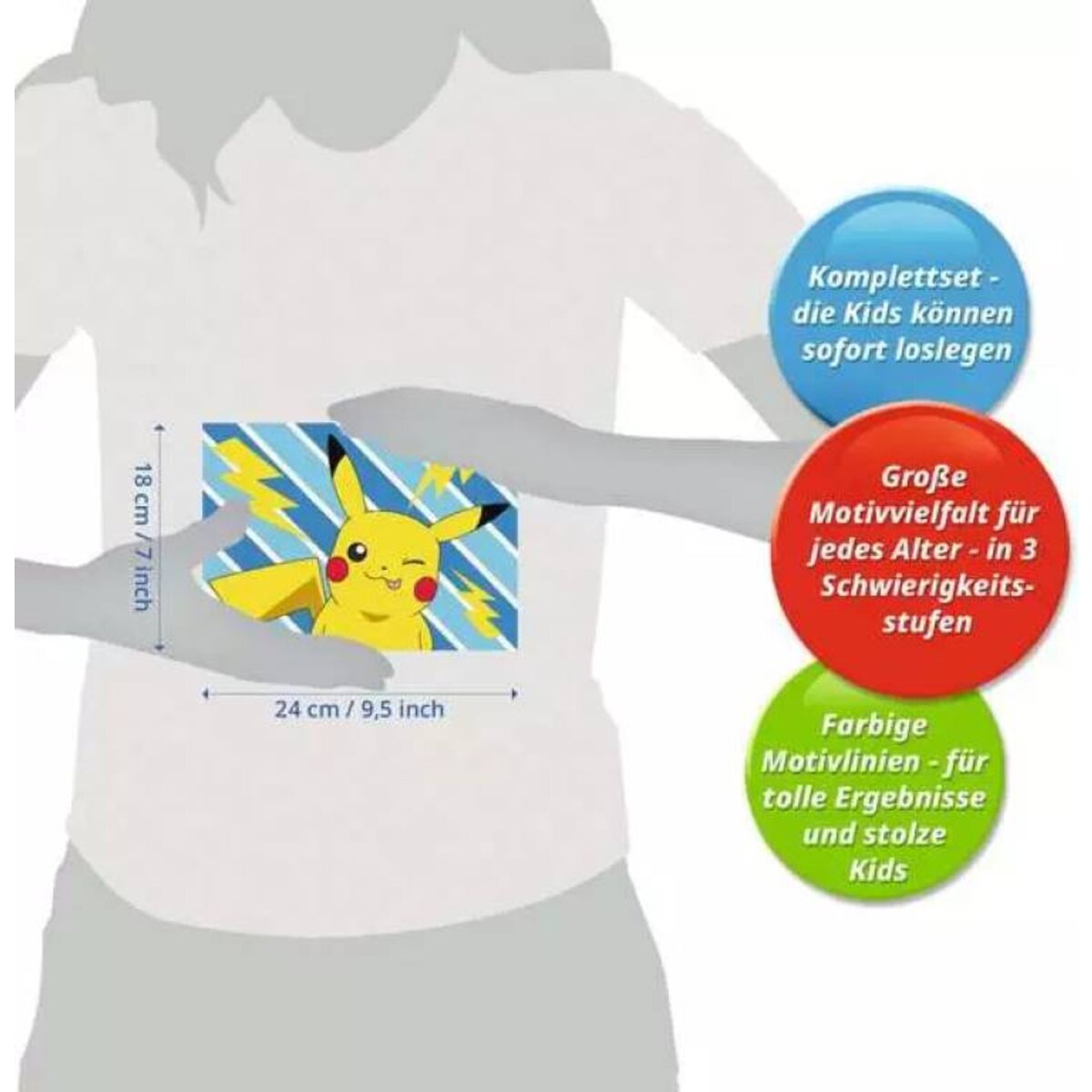 Ravensburger CreArt Malen nach Zahlen Freches Pikachu