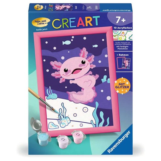 Ravensburger CreArt Malen nach Zahlen Axolotl