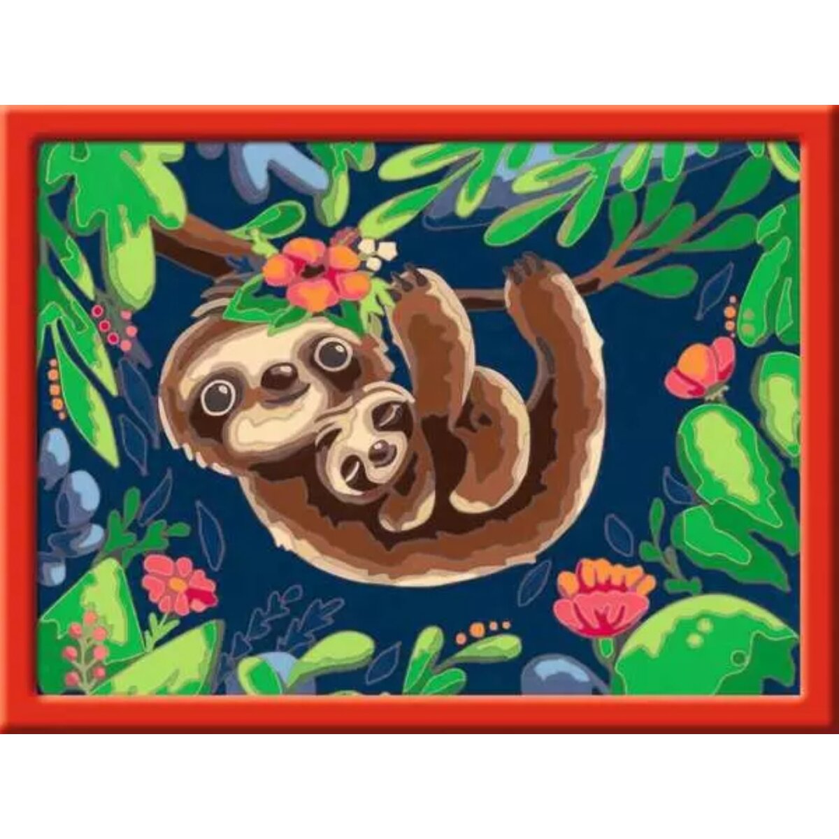 Ravensburger CreArt Niedliche Faultiere Malen nach Zahlen 24 x 18 cm