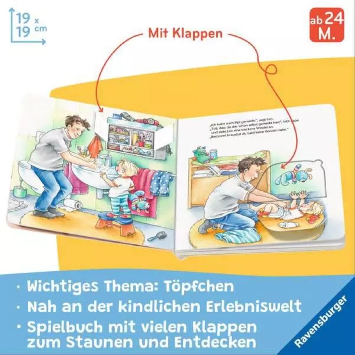 Ravensburger Kinderbuch Aufs Töpfchen gehen ist pipileicht