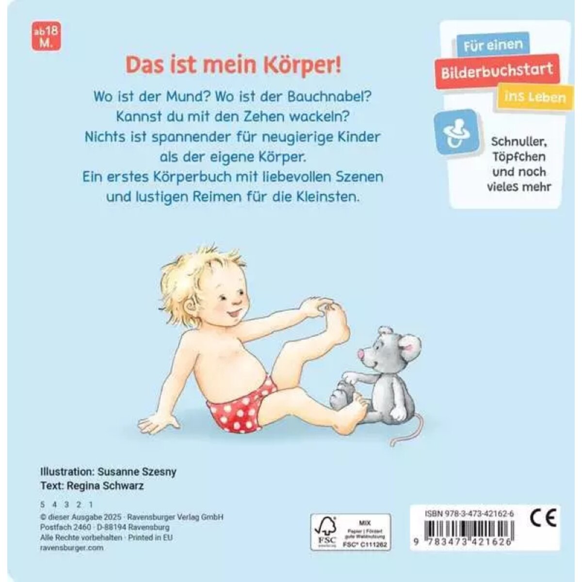 Ravensburger Kinderbuch Augen Bauch und Hände Mein erstes Körperbuch