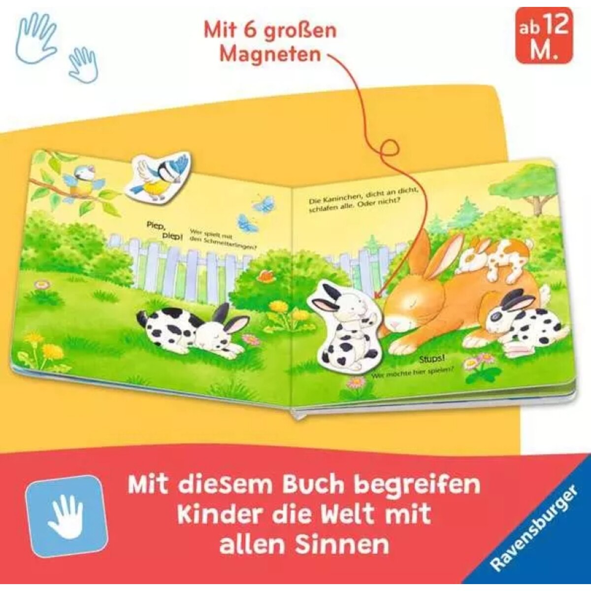 Ravensburger Mein erstes Magnetbuch Wer gehört zu wem? Tierkinder