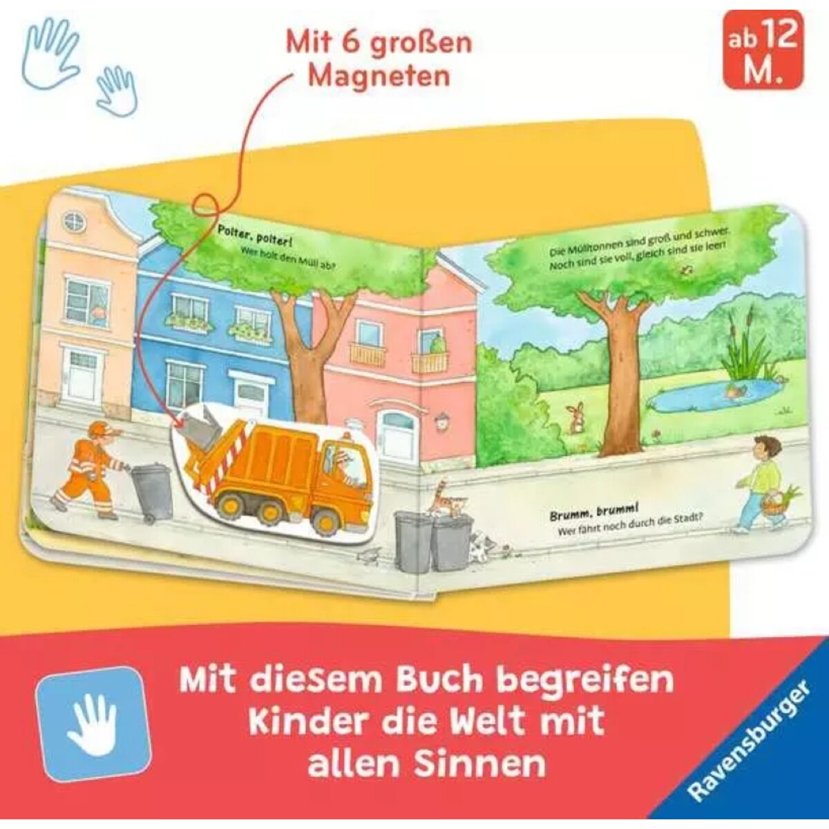 Ravensburger Mein erstes Magnetbuch Was fährt wo? Fahrzeuge