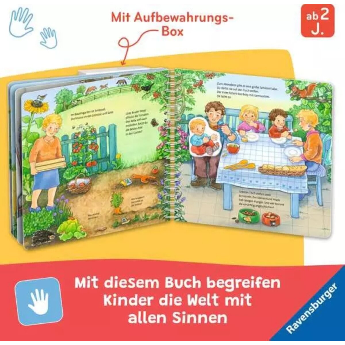 Ravensburger Kinderbuch Mein großes Magnetbuch Wer füttert wen?