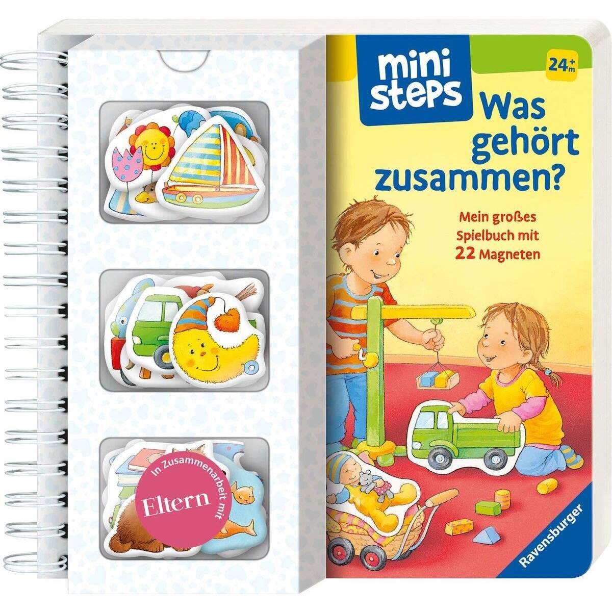 Ravensburger ministeps - Was gehört zusammen?: Mein großes Spielbuch mit 22 Magneten
