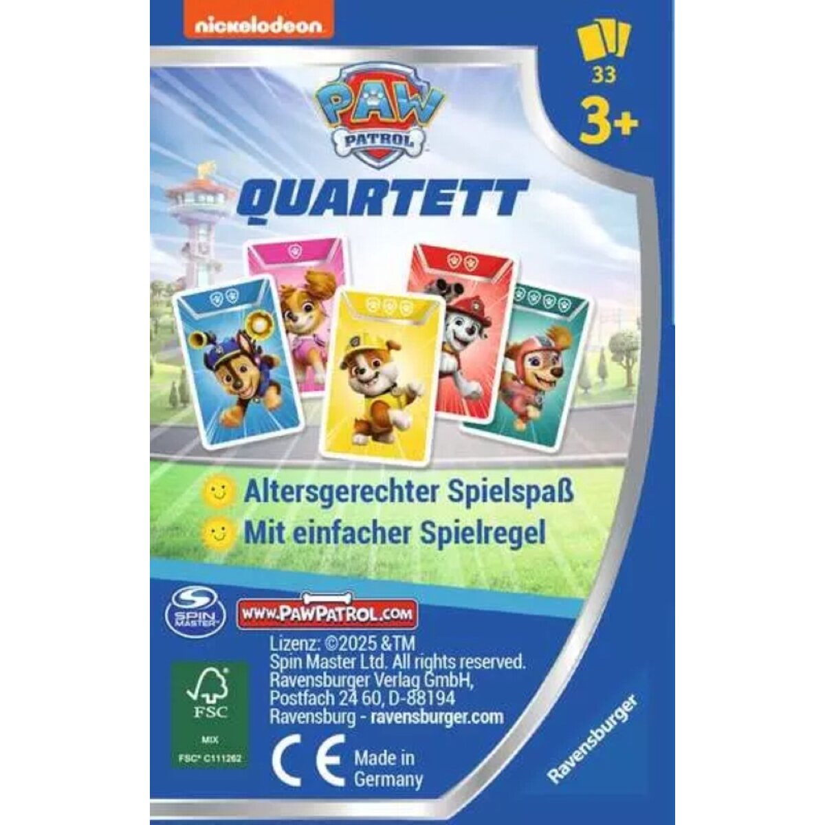 Ravensburger Paw Patrol Quartett Kartenspiel