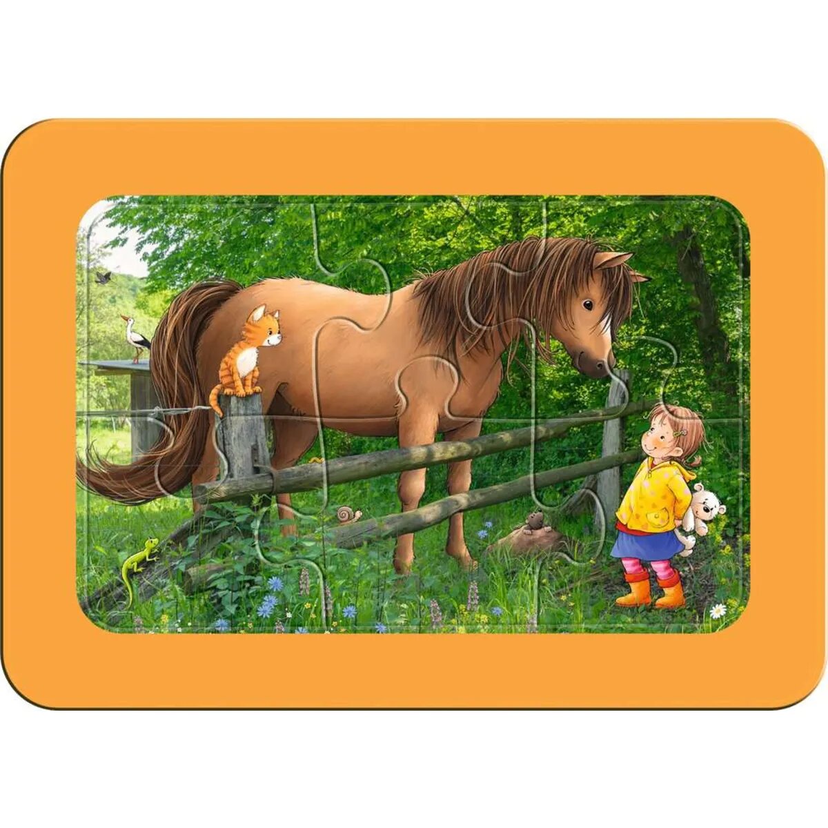 Ravensburger Puzzle - Lotta auf dem Bauernhof, 3 x 6 Teile