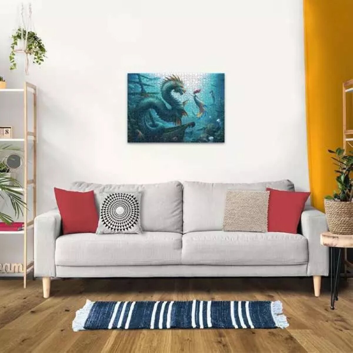 Ravensburger Puzzle 1000 Teile Verzauberte Tiefen Drache Meerjungfrau Schildkröten
