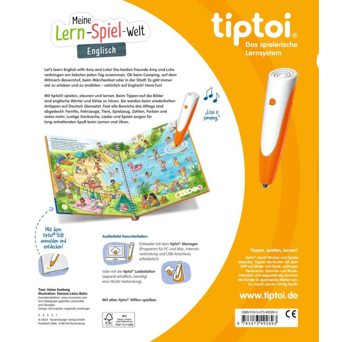 Ravensburger tiptoi® Meine Lern-Spiel-Welt: Englisch