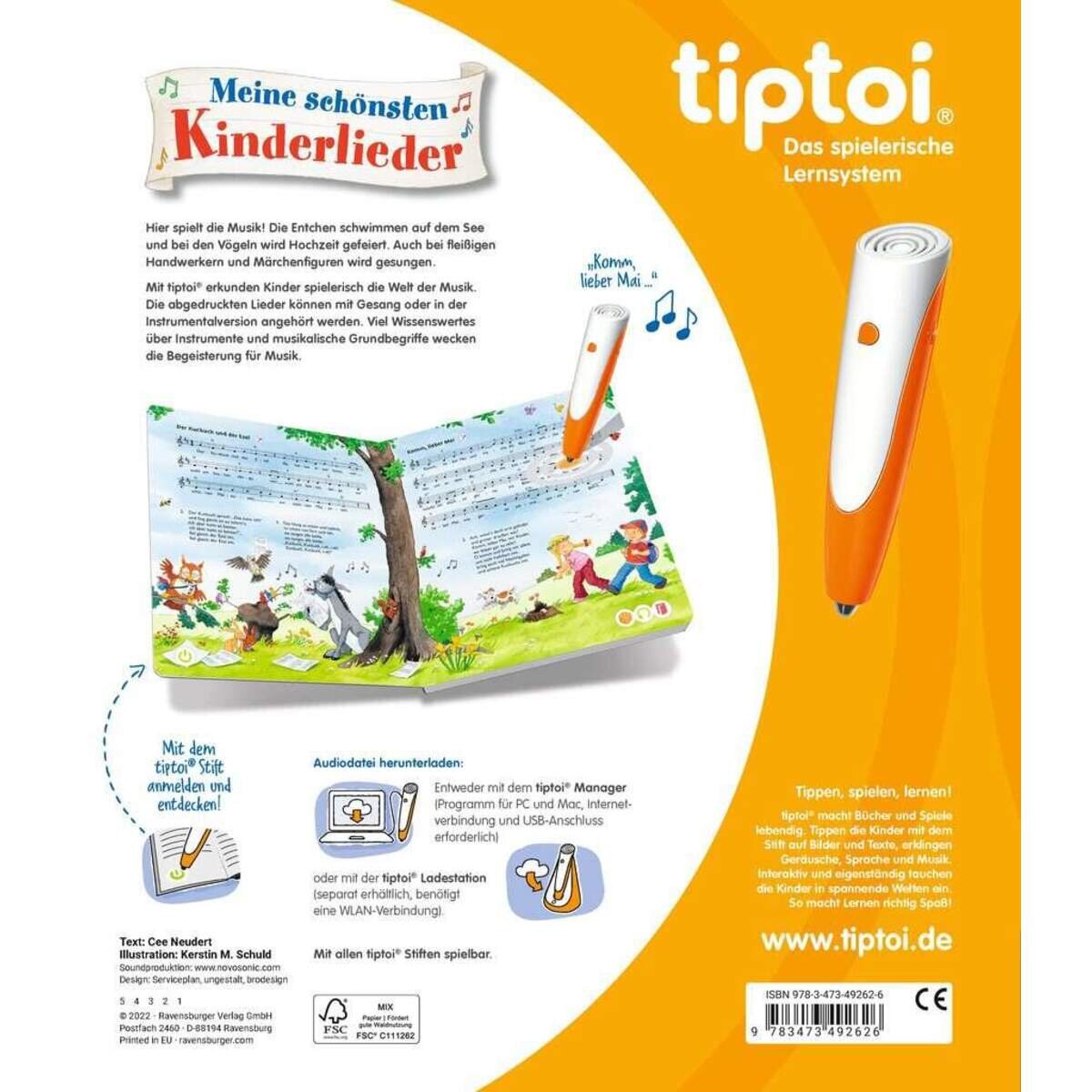 Ravensburger tiptoi® Meine schönsten Kinderlieder