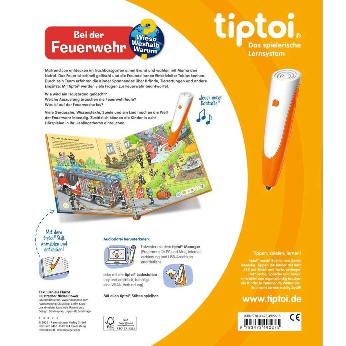 Ravensburger tiptoi® Wieso? Weshalb? Warum? Bei der Feuerwehr